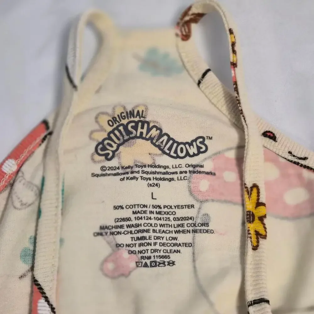 Official Squishmallows Malcolm the Mushroom Romper Kids Girl’s Large‎ Pajamas